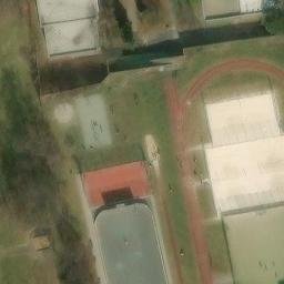 Sand Volleyball Court — aerial view