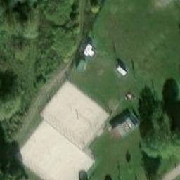Sand Volleyball Court — aerial view