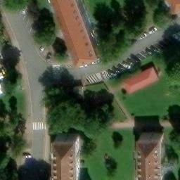 Grass Volleyball Court, Frankfurt am Main — aerial view