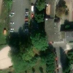 Sand Volleyball Court, Frankfurt am Main — aerial view