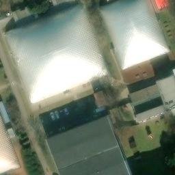 Sand Volleyball Court — aerial view
