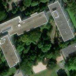 Sand Volleyball Court, Frankfurt am Main — aerial view