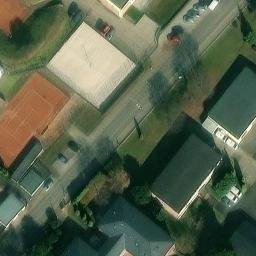 Sand Volleyball Court — aerial view