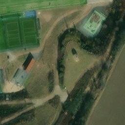 Volleyball Court near Praha — aerial view