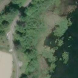 Whistler Creekside Beach Volleyball Court #4 — aerial view