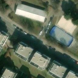Sand Volleyball Court — aerial view