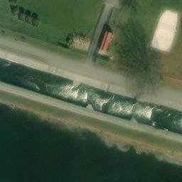 Sand Volleyball Court — aerial view