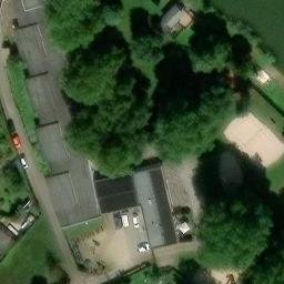 Volleyball Court, Frankfurt am Main — aerial view