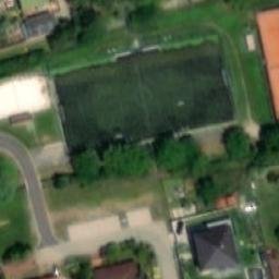 Sand Volleyball Court — aerial view