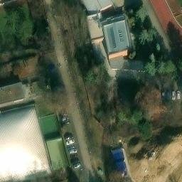 Volleyball Court near Praha — aerial view
