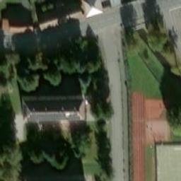 Volleyball Court near Velký Osek — aerial view