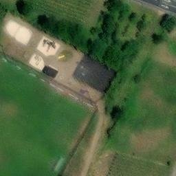 Sand Volleyball Court, Bremm — aerial view