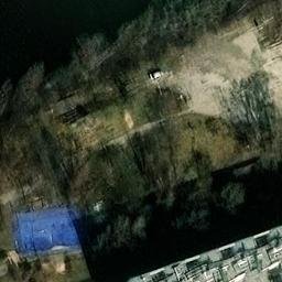 Sand Volleyball Court — aerial view