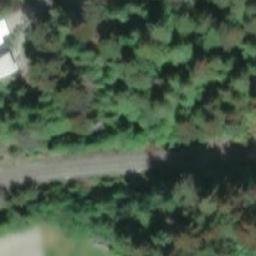 Whistler Creekside Beach Volleyball Court #1 — aerial view
