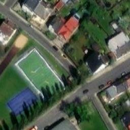 Volleyball Court near Krnov — aerial view