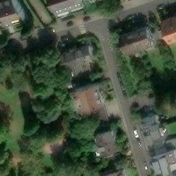 Sand Volleyball Court, Frankfurt am Main — aerial view