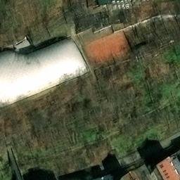 Sand Volleyball Court in Praha, 10 — aerial view