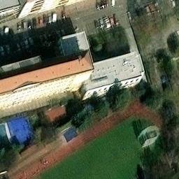 Sand Volleyball Court — aerial view