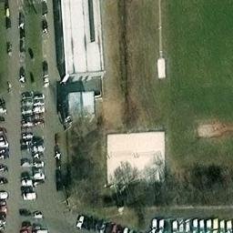 Sand Volleyball Court — aerial view