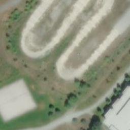 Cheakamus Crossing Beach Volleyball Court — aerial view