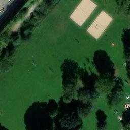 Hattersheim Beach Volleyball Court #2 — aerial view