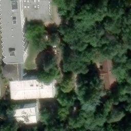 Sand Volleyball Court, Frankfurt am Main — aerial view
