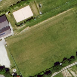 Sand Volleyball Court, Schonungen — aerial view