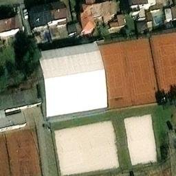 Sand Volleyball Court — aerial view
