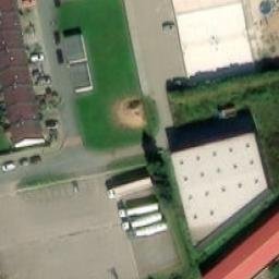 Sand Volleyball Court — aerial view