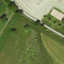 Sand Volleyball Court, Euerbach — aerial view