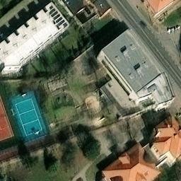 Volleyball Court near Praha — aerial view