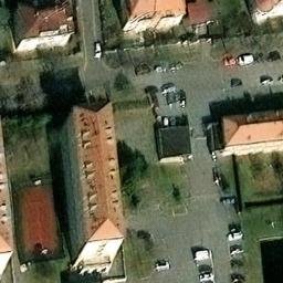 Volleyball Court near Praha — aerial view