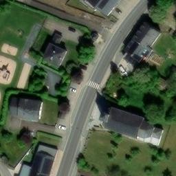 Sand Volleyball Court — aerial view