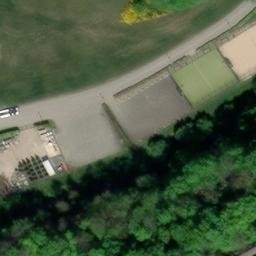 Sand Volleyball Court — aerial view