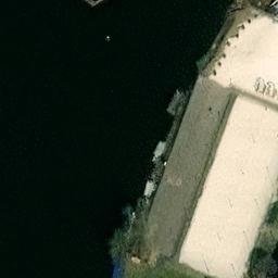 Sand Volleyball Court — aerial view