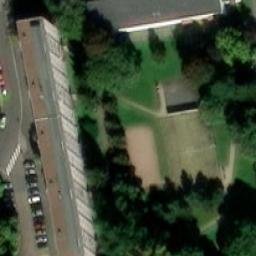 Sand Volleyball Court — aerial view