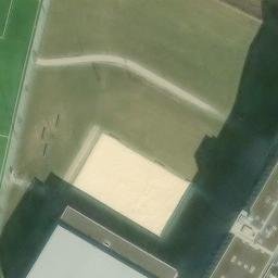 Sand Volleyball Court, Bischofsgrün — aerial view