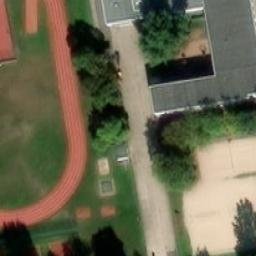 Sand Volleyball Court — aerial view