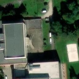 Sand Volleyball Court — aerial view