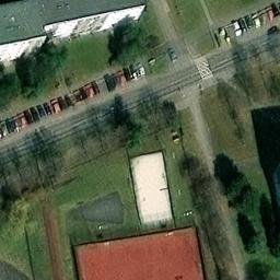 Sand Volleyball Court — aerial view
