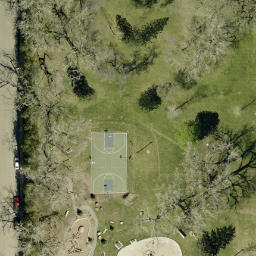 North Gate Village Beach Volleyball Court — aerial view