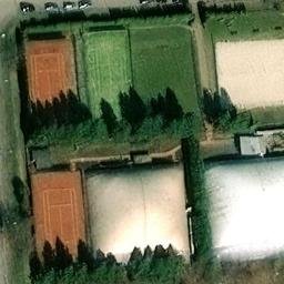Sand Volleyball Court — aerial view