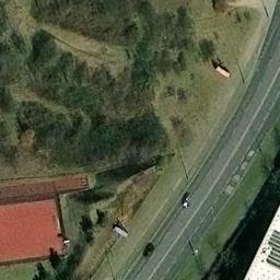 Volleyball Court near Praha — aerial view