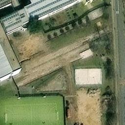 Sand Volleyball Court — aerial view