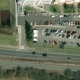 Volleyball Court near Praha — aerial view