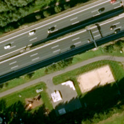 Sand Volleyball Court, Hösbach — aerial view