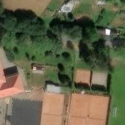 Volleyball Court near Dolní Dobrouč — aerial view