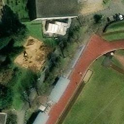 Sand Volleyball Court, Mainz — aerial view