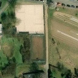 Sand Volleyball Court in Mainz, Rheinland-Pfalz — aerial view
