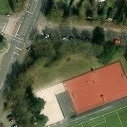 Sand Volleyball Court, Mainz — aerial view